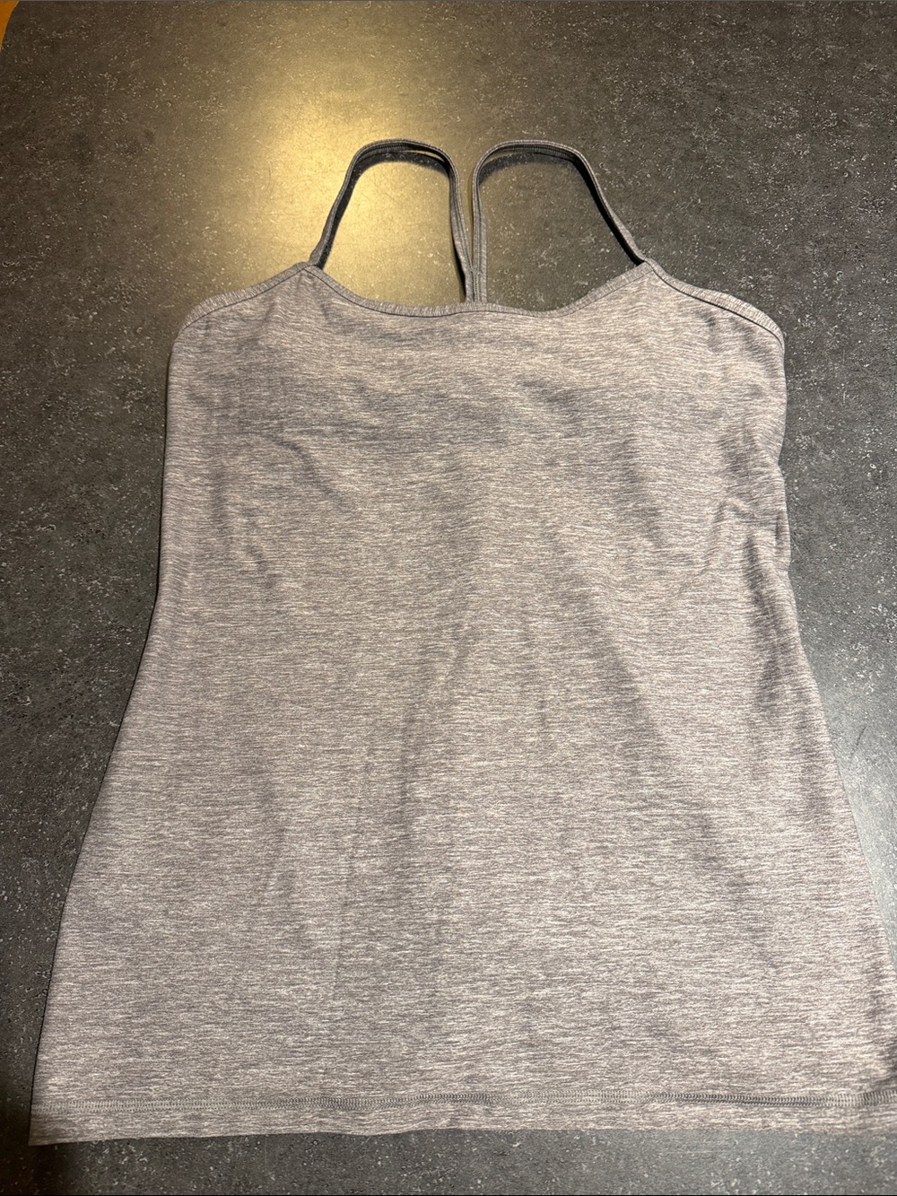 lululemon athletica Gray Heather Strappy Tank
